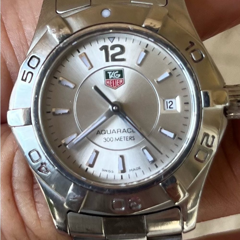 Women’s Tag Heuer Aquaracer 300Meter Saphire Crystal 1000Feet New Battery EUC - Picture 2 of 9